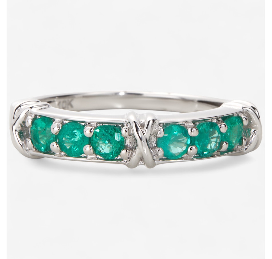 Gem Creations 10K Gold 0.50ctw Emerald Band