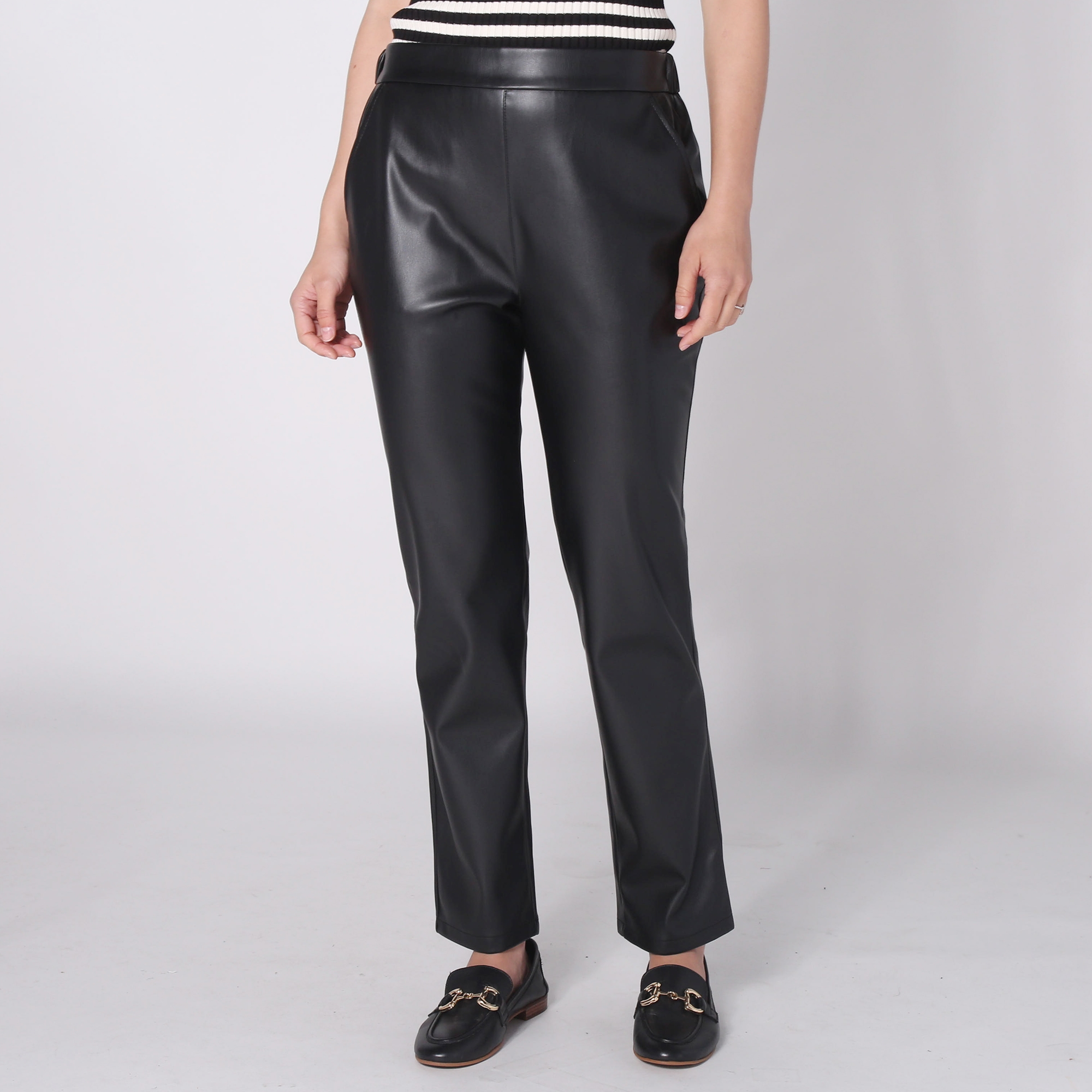Isaac Mizrahi Faux Leather Cigarette Pant - TSC.ca
