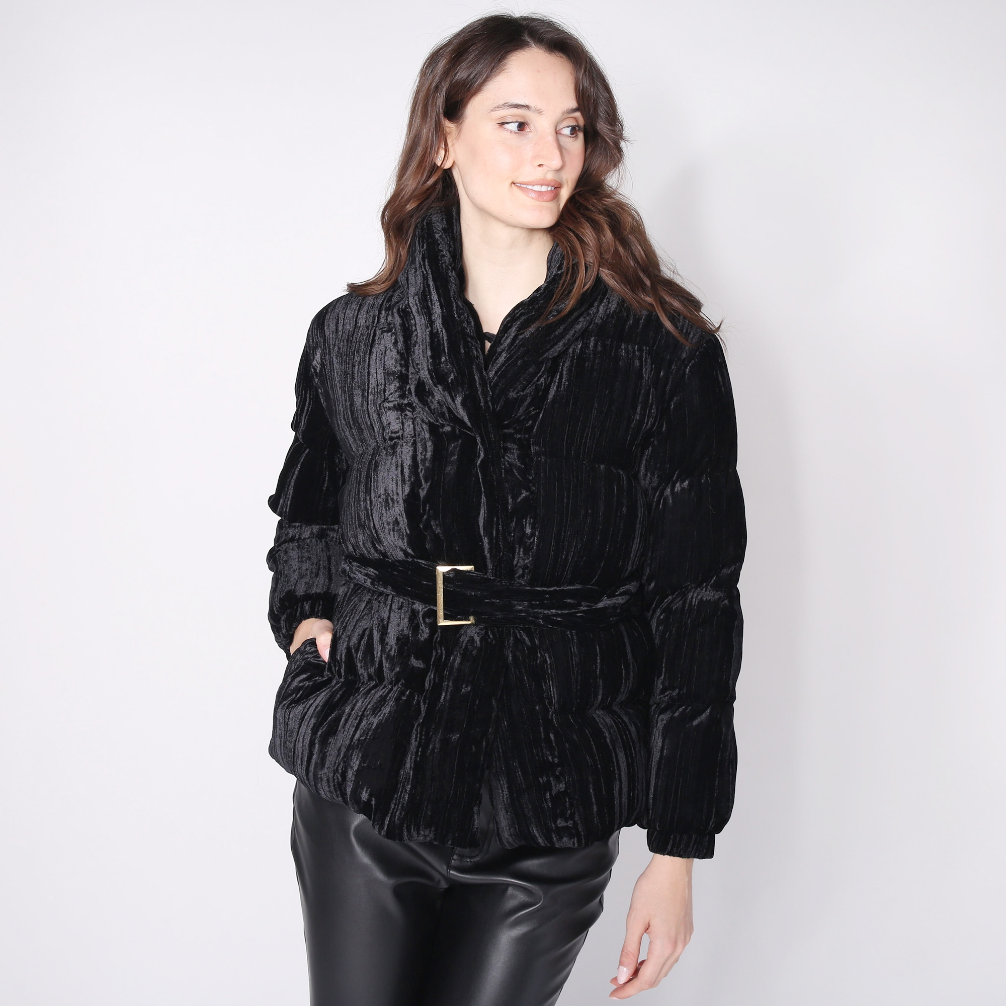 Parker & Rowe Quilted Velvet Short Puffer - TSC.ca
