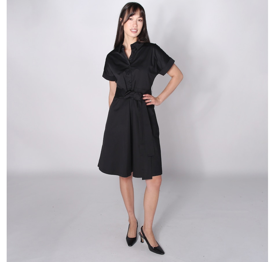 Image 242411_BLK.jpg, Product 242-411 / Price $50.88, Tash & Sophie Lauren Short Sleeve Dolman Shirt with Sash from Tash & Sophie on TSC.ca's Fashion department