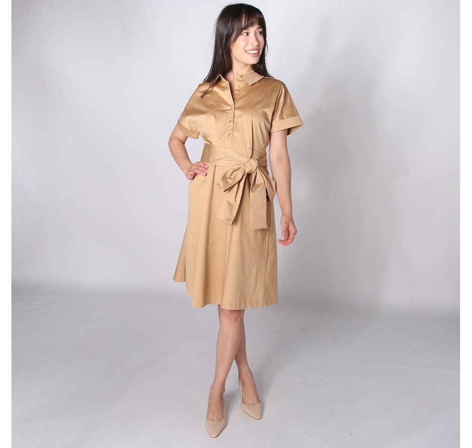 Image 242411_KHA.jpg, Product 242-411 / Price $50.88, Tash & Sophie Lauren Short Sleeve Dolman Shirt with Sash from Tash & Sophie on TSC.ca's Fashion department