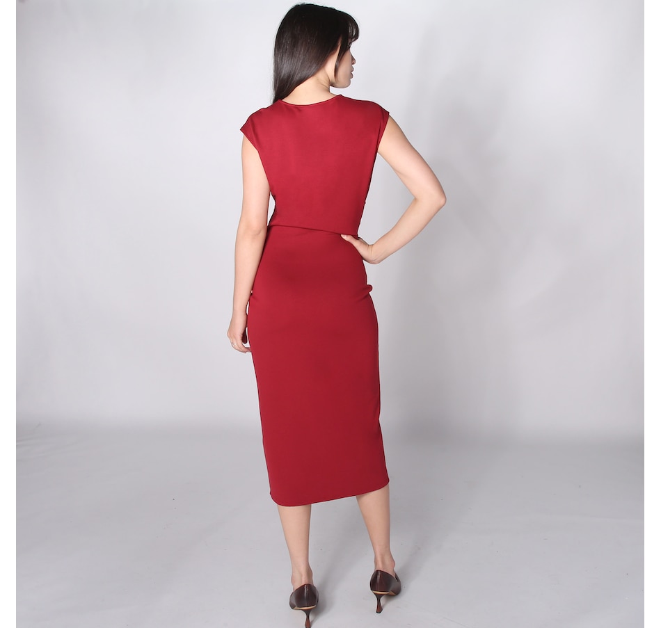 Image 242412_ALTMORE1.jpg, Product 242-412 / Price $50.88, Tash & Sophie Eva Sleeveless Ruched Ruffle Column Dress from Tash & Sophie on TSC.ca's Fashion department