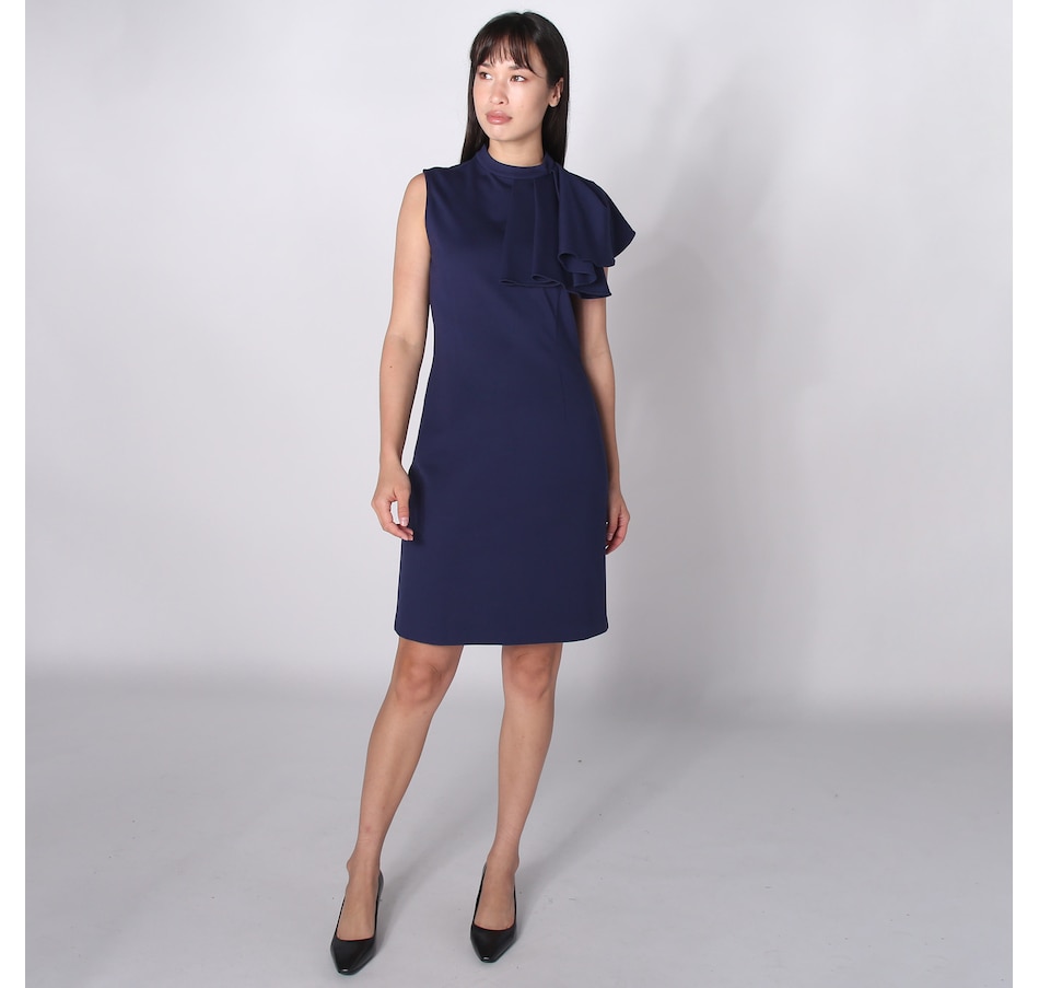 Image 242413_NVY.jpg, Product 242-413 / Price $50.88, Tash & Sophie Sofia Asymmetrical Ruffle Dress from Tash & Sophie on TSC.ca's Fashion department