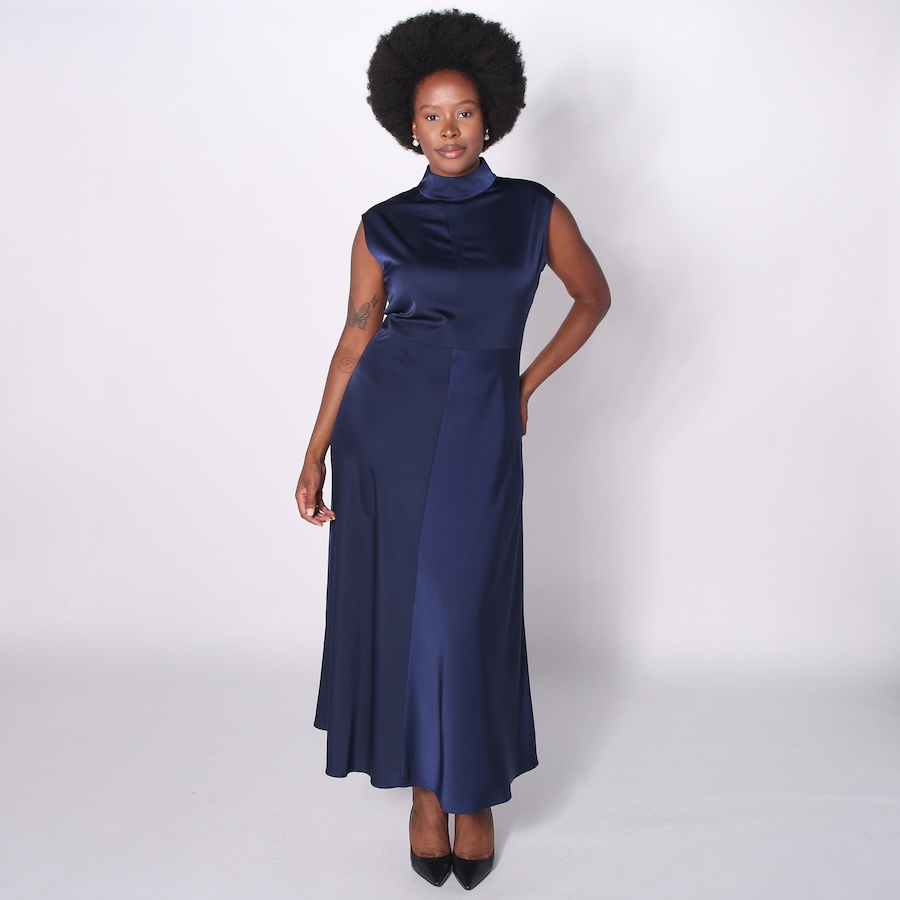 Image 242417_NVY.jpg, Product 242-417 / Price $51.33, Tash & Sophie Vanessa High Neck Sleeveless Maxi Dress from Tash & Sophie on TSC.ca's Fashion department