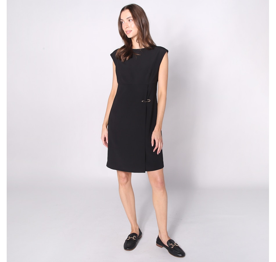 Image 242418_BLK.jpg, Product 242-418 / Price $51.33, Tash & Sophie Kate Jewel Neck Shift Dress with Wrap Skirt from Tash & Sophie on TSC.ca's Fashion department