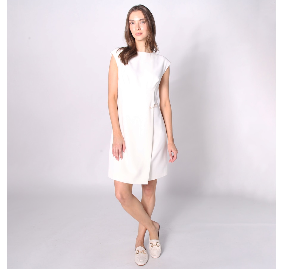 Image 242418_CRM.jpg, Product 242-418 / Price $51.33, Tash & Sophie Kate Jewel Neck Shift Dress with Wrap Skirt from Tash & Sophie on TSC.ca's Fashion department