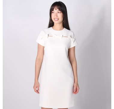 Product 242-421 / Price $55.33 , Tash & Sophie Trina Short Sleeve Bow Cutout Mini Dress