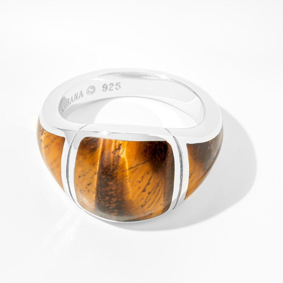 Image 242480_TIE.jpg, Product 242-480 / Price $299.33, Kabana Sterling Silver Men's Ring with Solid Inlay from Kabana Jewellery on TSC.ca's Jewellery department