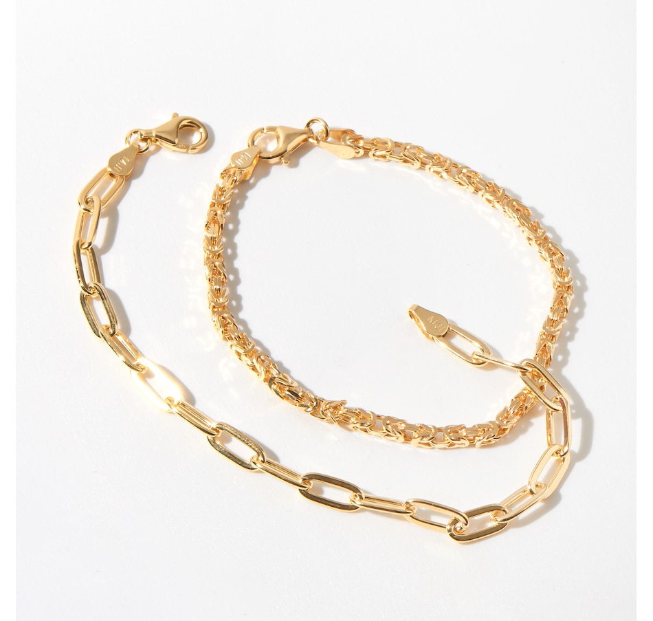 Image 242483_ALTMORE2.jpg, Product 242-483 / Price $189.99, Silver Gallery Sterling Silver Milano Stack Bracelets (set of 2) from Silver Gallery on TSC.ca's Jewellery department