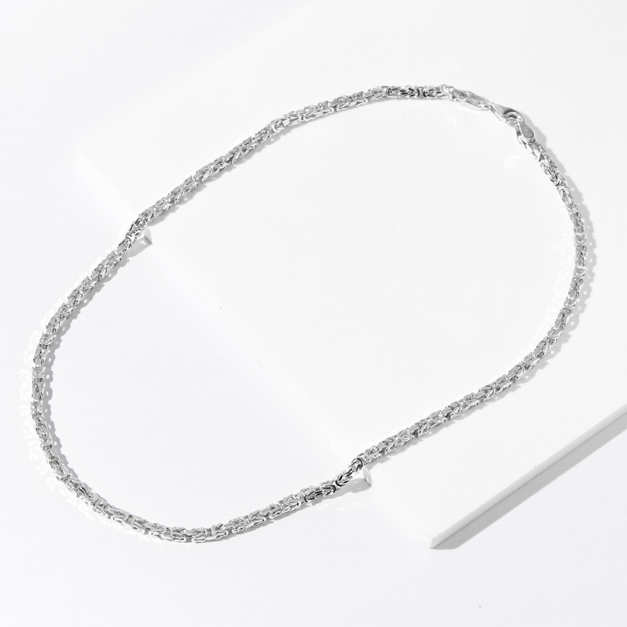Image 242486_SIL.jpg, Product 242-486 / Price $189.88, Silver Gallery Sterling Silver Squared Byzantine Necklace from Silver Gallery on TSC.ca's Jewellery department