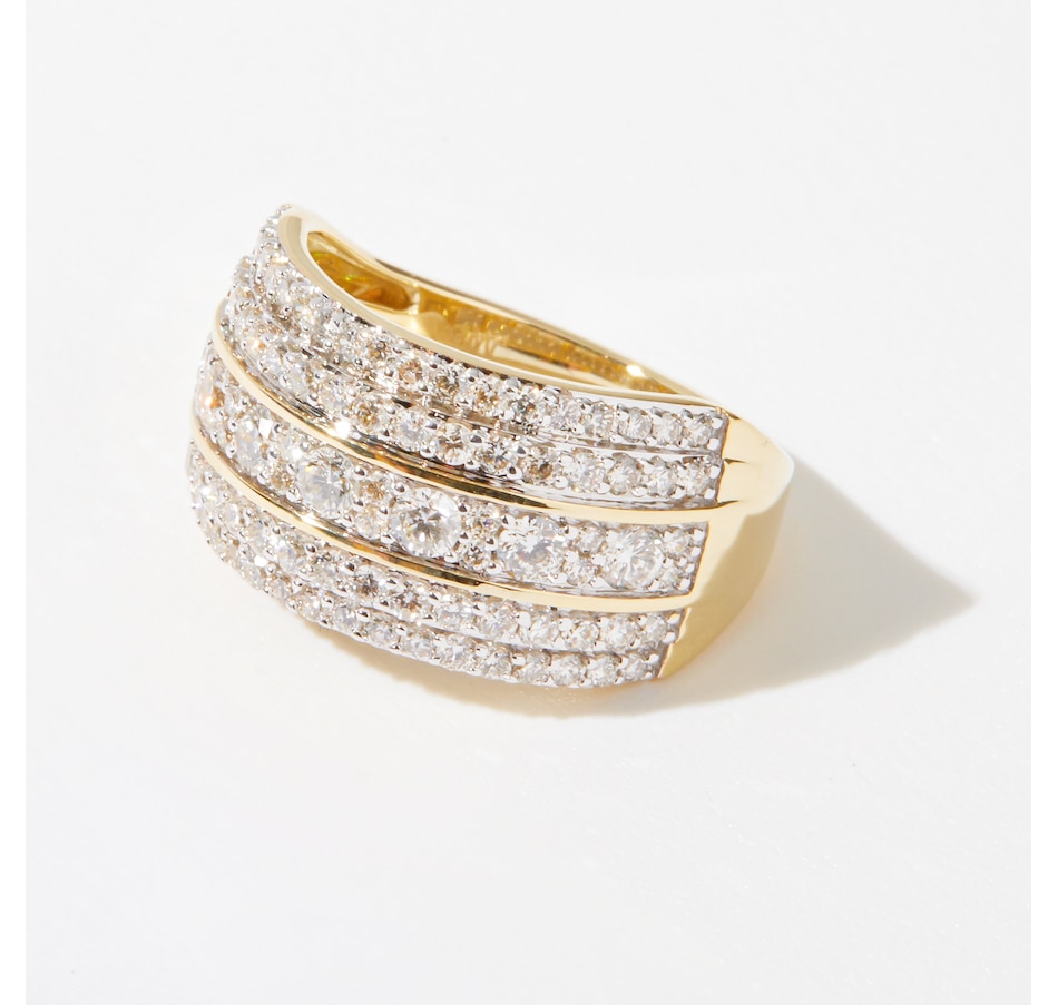 Image 242510_YGL.jpg, Product 242-510 / Price $799.33, Diamond Show 10K Gold 1.50 ctw Wide Band Ring from Diamond Show on TSC.ca's Jewellery department