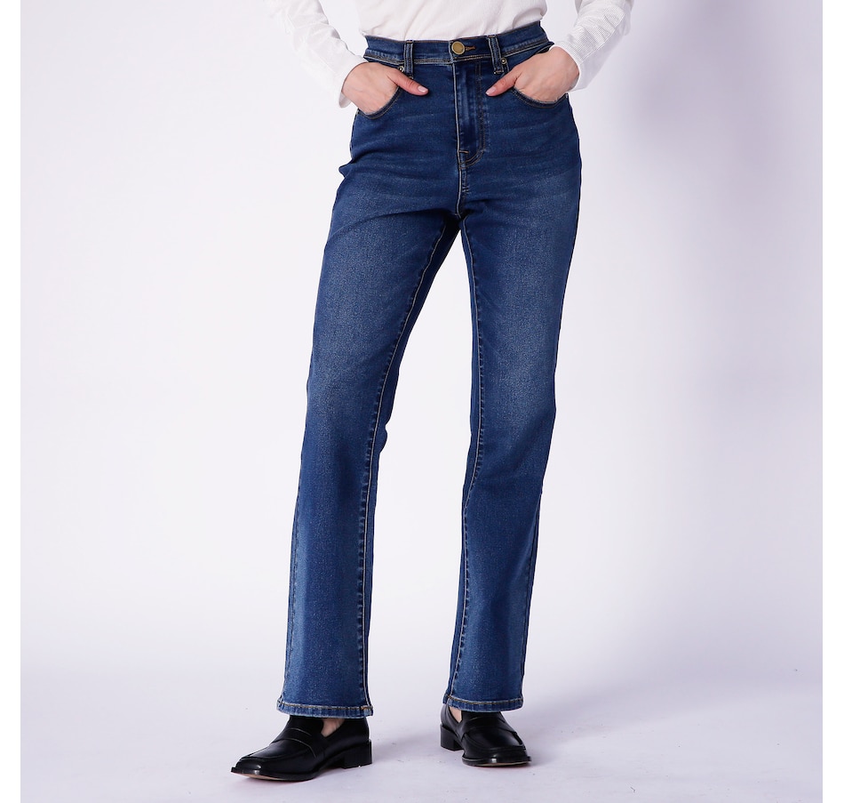Image 242584_MDTNE.jpg, Product 242-584 / Price $19.33, Diane Gilman Pintuck Pocket Bootcut Jean from DG2 by Diane Gilman on TSC.ca's Fashion department
