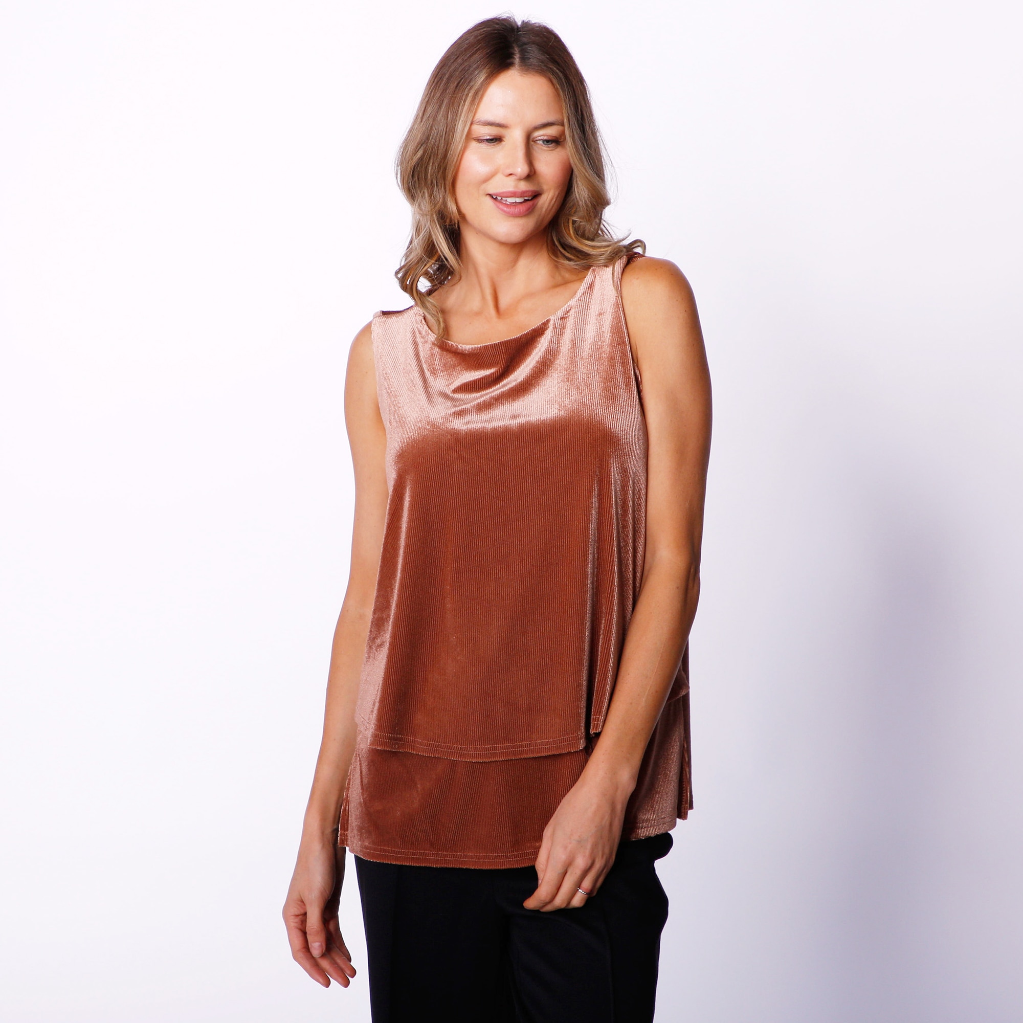 Diane Gilman Lurex Velvet Easy Tank