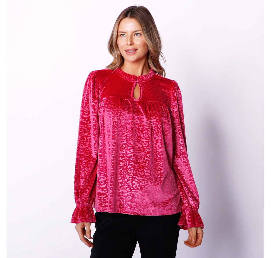 Clothing & Shoes - Tops - Shirts & Blouses - Diane Gilman Puff Sleeve ...