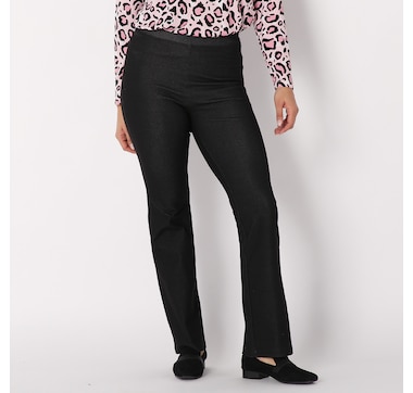 Kim & Co. Deluxe Denim Flared Leg Pant