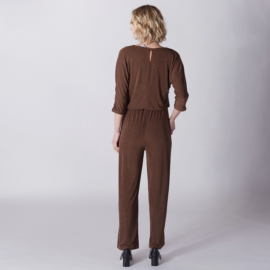 Image 242630_ALTMORE1.jpg, Product 242-630 / Price $29.33, Kim & Co. Poly Slinky 3/4 Sleeve Drape Neck Jumpsuit from Kim & Co. on TSC.ca's Fashion department