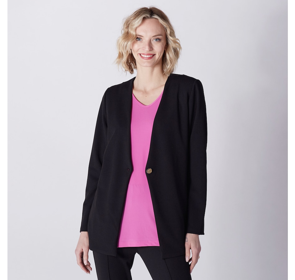 Clothing & Shoes - Jackets & Coats - Blazers - Kim & Co. Ponte Crepe Blazer  - Online Shopping for Canadians