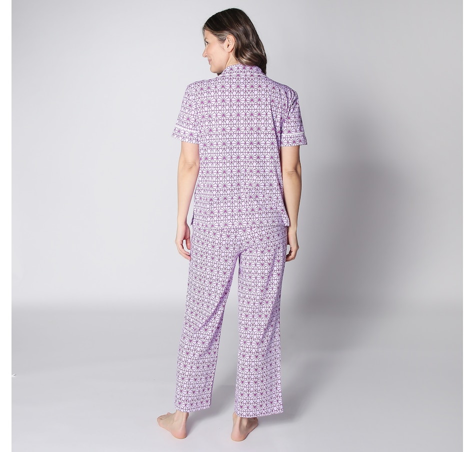 Cotton Pajama Set Kimono and Pants Cotton Knitwear Pjs Women