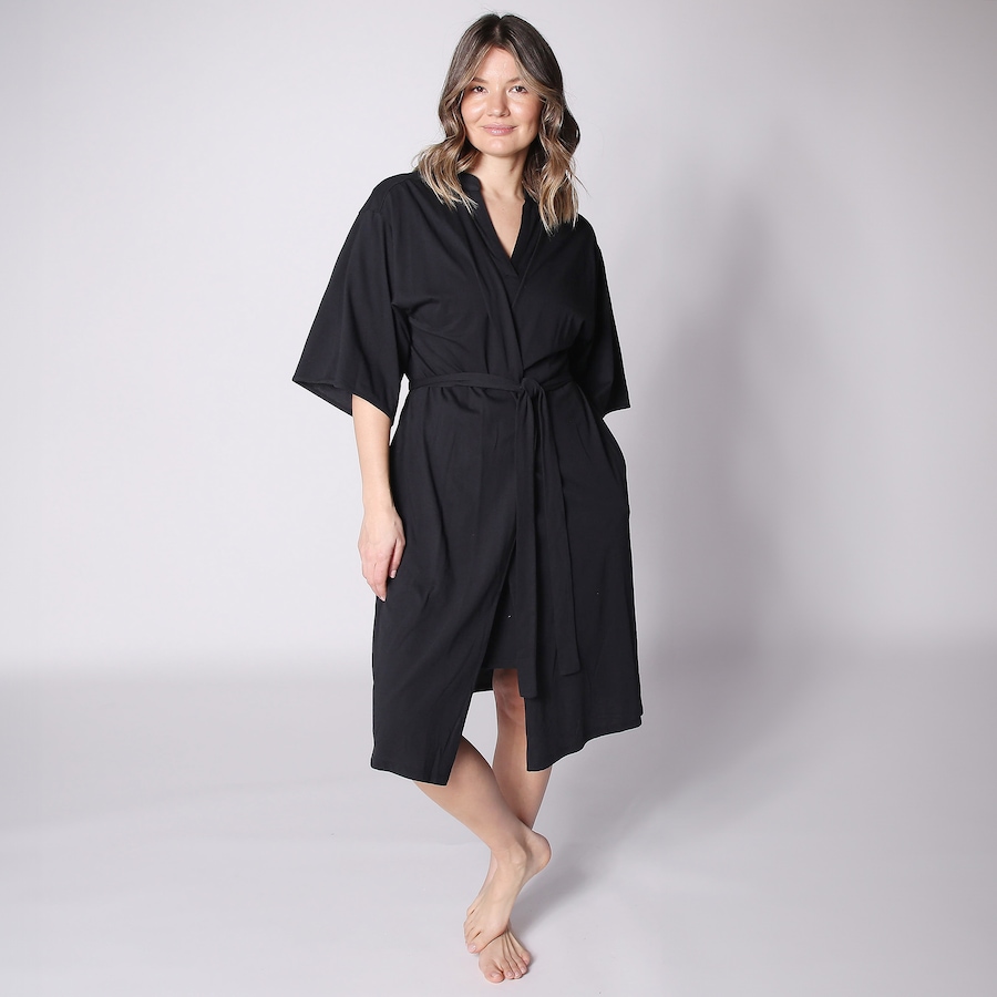 Image 242678_BLK.jpg, Product 242-678 / Price $29.33, N Natori Cotton Wrap Topper from N Natori on TSC.ca's Fashion department