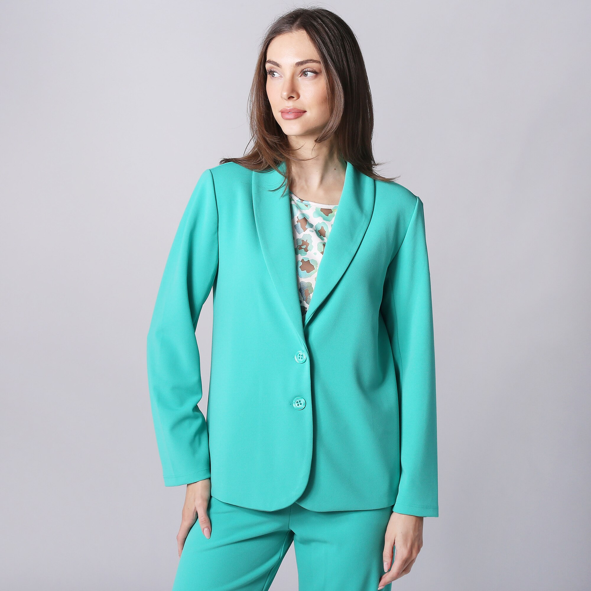 Kim & Co. Ponte Crepe Blazer