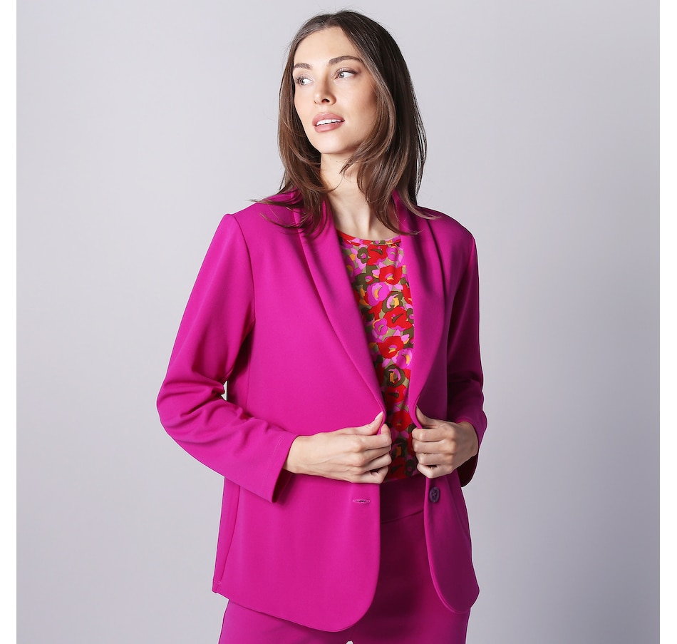 Clothing & Shoes - Jackets & Coats - Blazers - Kim & Co. Ponte Crepe Blazer  - Online Shopping for Canadians