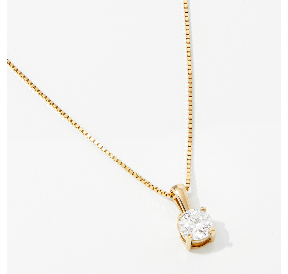 Image 242713.jpg, Product 242-713 / Price $1,949.33, 14K Yellow Gold 0.51 av. ctw Diamond Pendant With Chain from Diamond Show on TSC.ca's Jewellery department