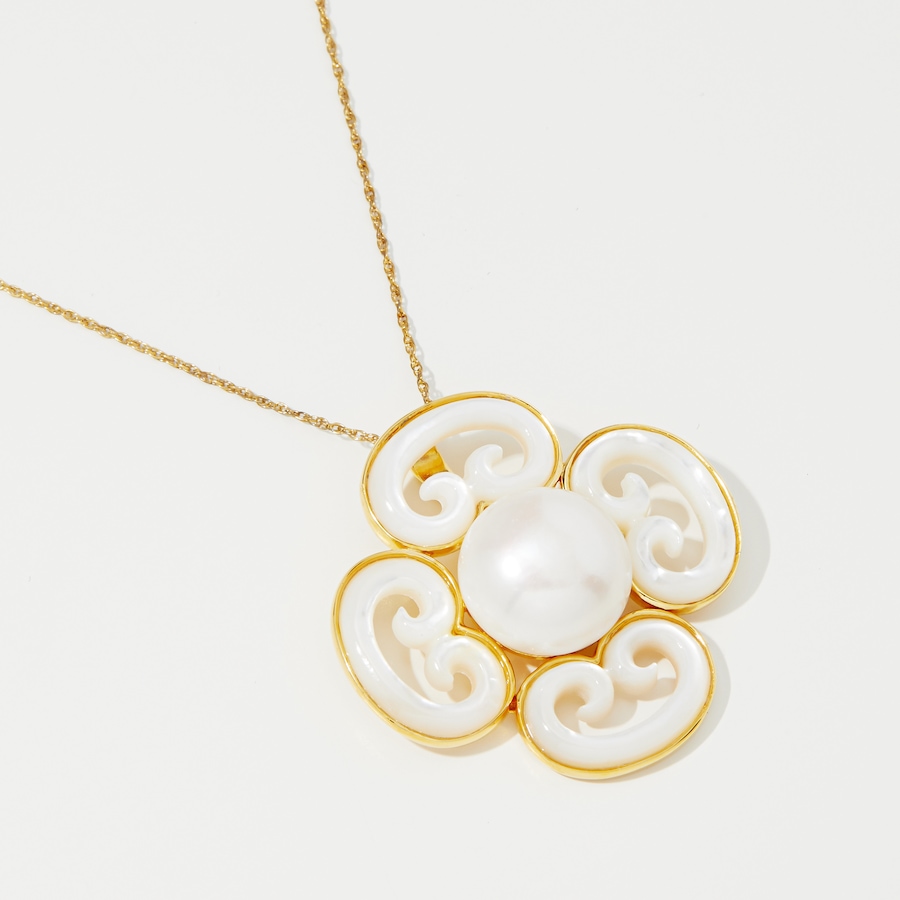 Image 242729_ALTMORE1.jpg, Product 242-729 / Price $299.88, Roz Kwan Sterling Silver Mother Of Pearl And Button Fresh Water Pearl Pendant With Chain from Roz Kwan Jewellery Collection on TSC.ca's Jewellery department