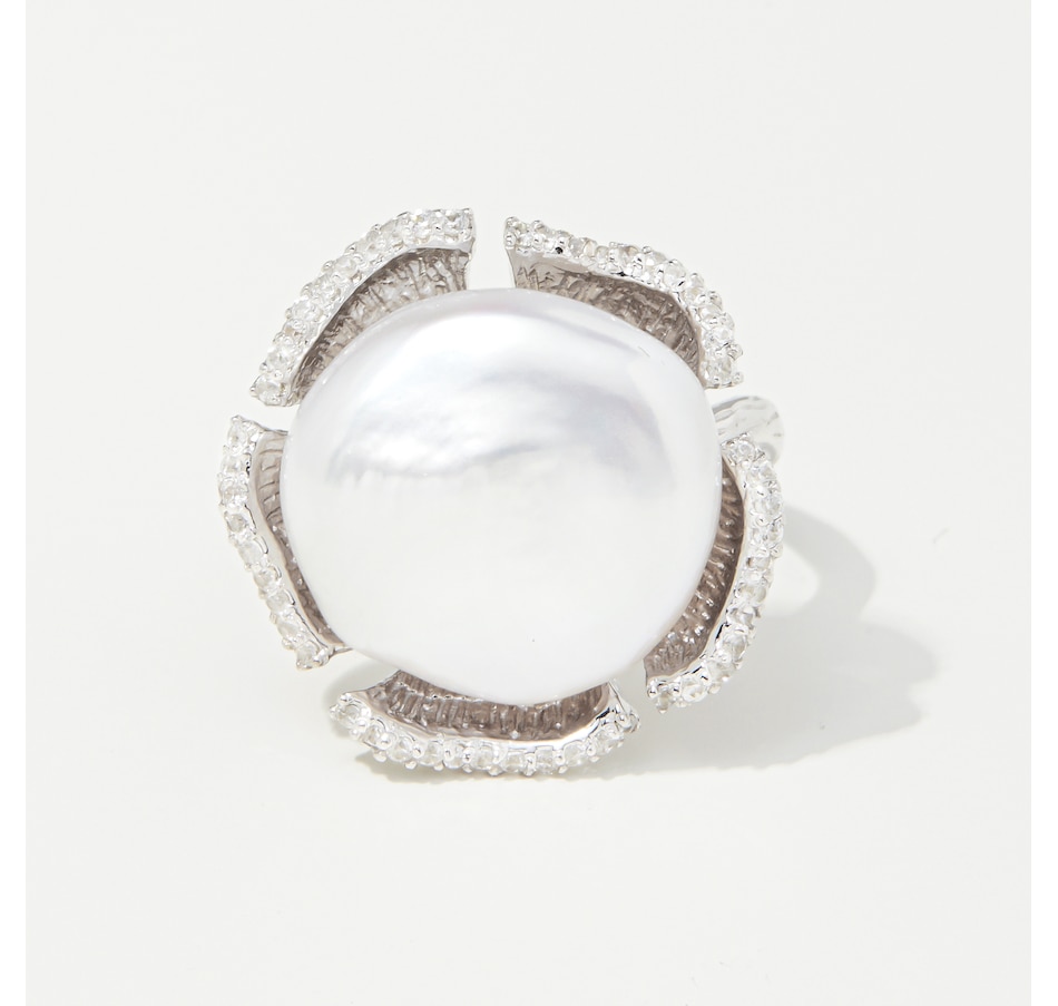 Jewellery - Rings - Roz Kwan Sterling Silver Baroque Fresh Water Pearl ...