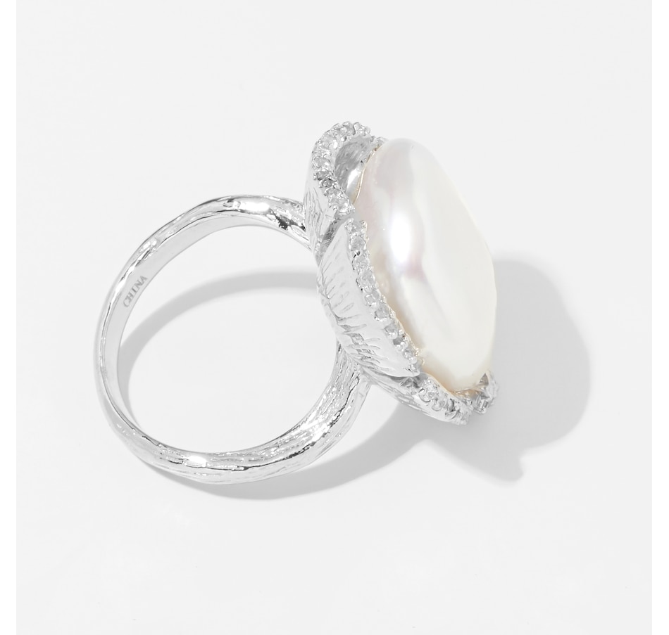 Jewellery - Rings - Roz Kwan Sterling Silver Baroque Fresh Water Pearl ...