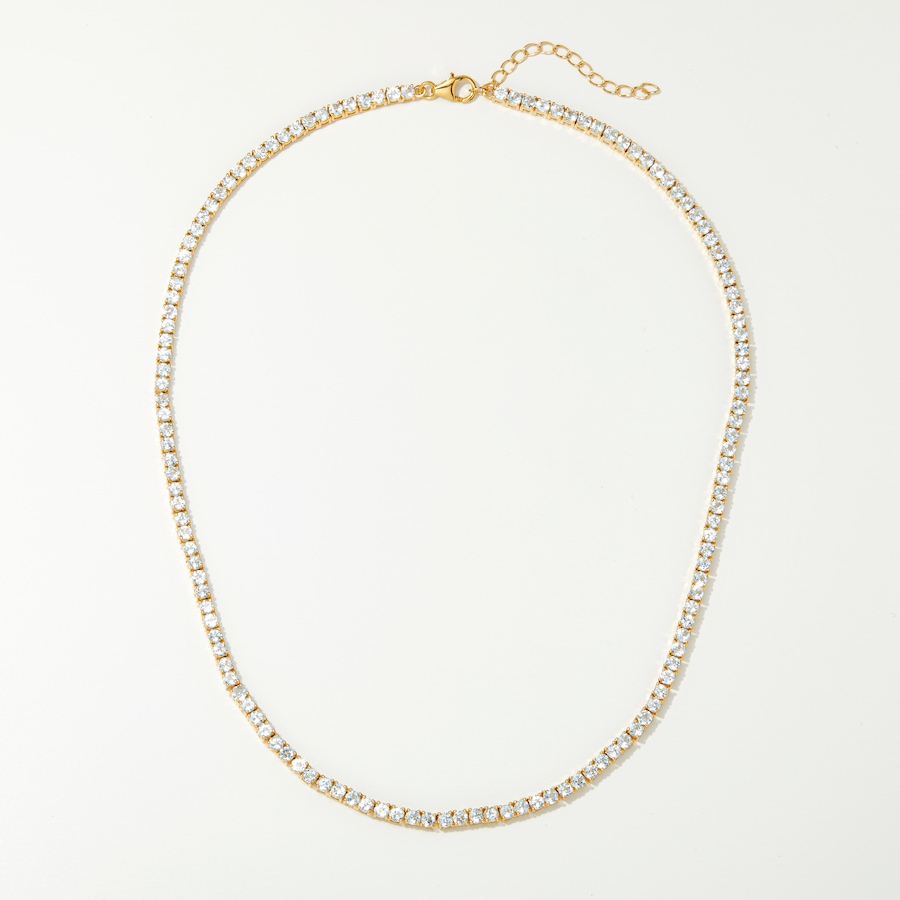 Image 242770_YGPST.jpg, Product 242-770 / Price $299.88, Gem Reflections Sterling Silver 11.00 av. ctw 3mm Round Gemstone Necklace from Best of Gems on TSC.ca's Jewellery department