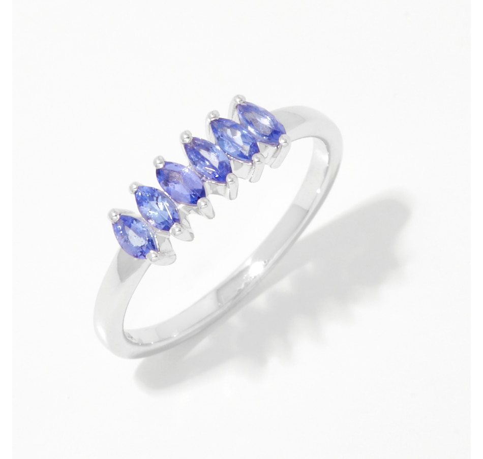 Image 242777.jpg, Product 242-777 / Price $69.99, Gem Reflections Sterling Silver 0.42 av. ctw 4mm x 2mm Marquise Shape Tanzanite Ring from Gem Reflections on TSC.ca's Jewellery department
