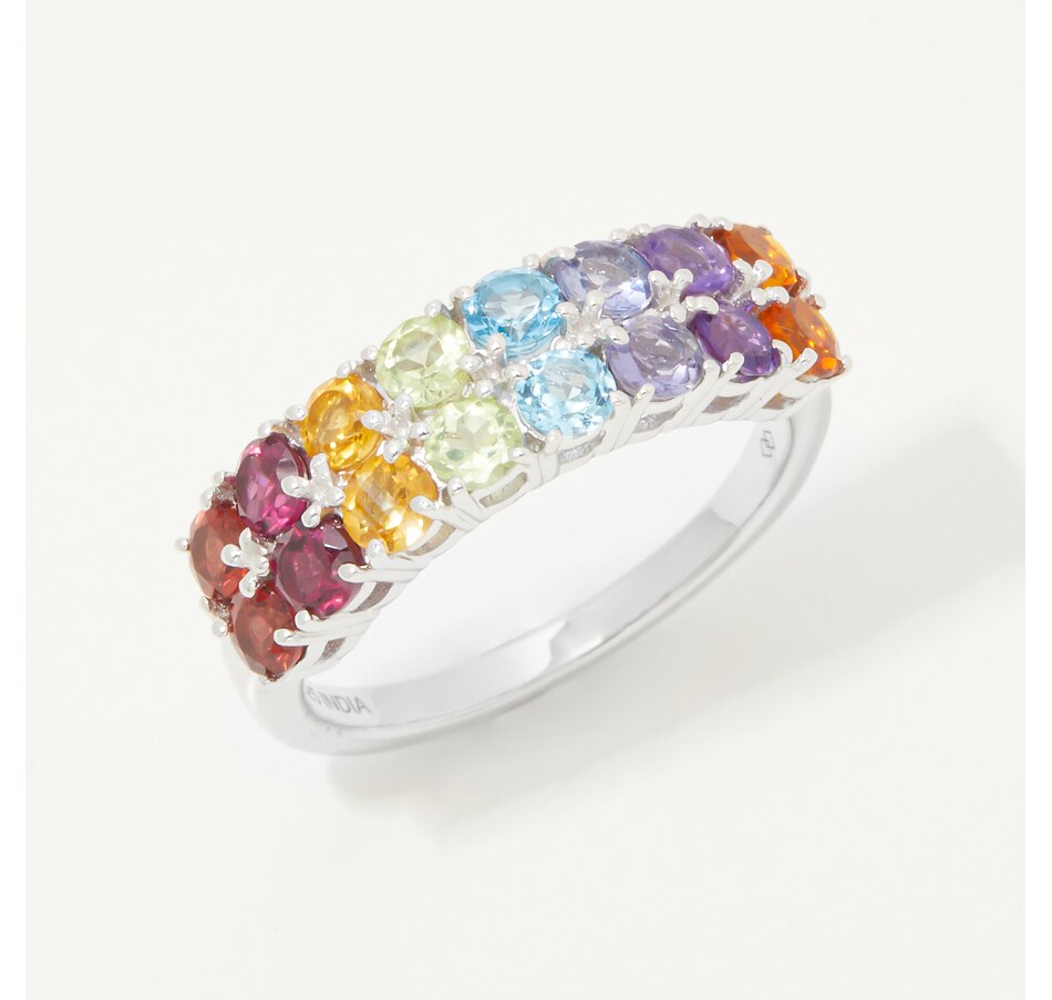 Image 242778.jpg, Product 242-778 / Price $99.99, Gem Reflections Sterling Silver 1.75 av. ctw Multi Gemstone Ring from Gem Reflections on TSC.ca's Jewellery department