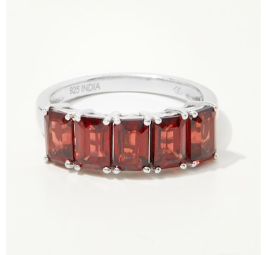 Gem Reflections Sterling Silver 2.75 av. ctw Octagon Shape Gemstone Ring