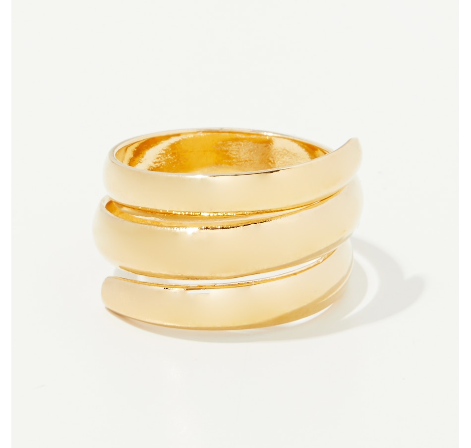 Image 242792.jpg, Product 242-792 / Price $49.88, Bronzoro Yellow Gold Plate High Polished Wrap Ring from Bronzoro on TSC.ca's Jewellery department