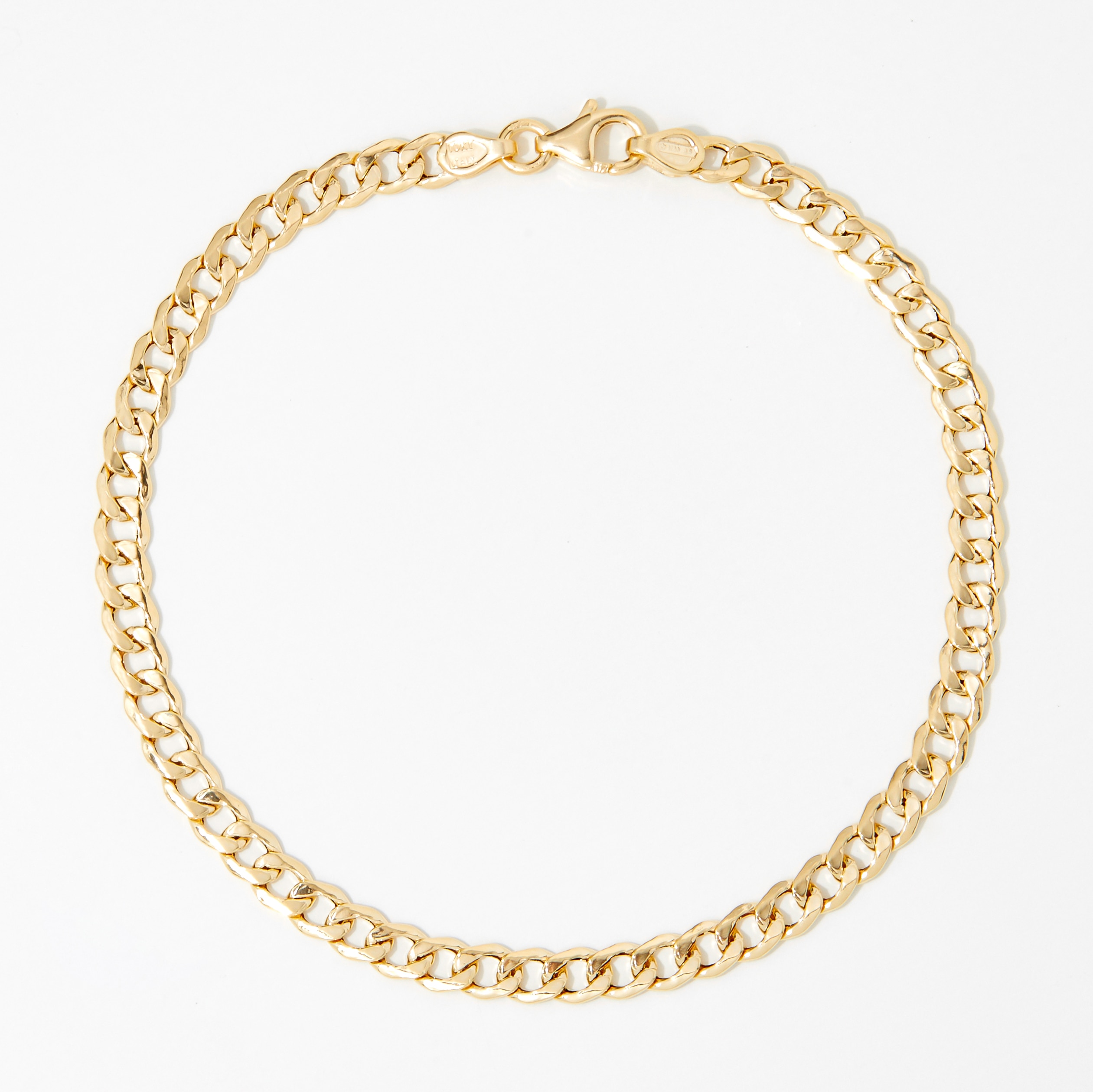 TruGold 10K Yellow Gold Curb Link Bracelet