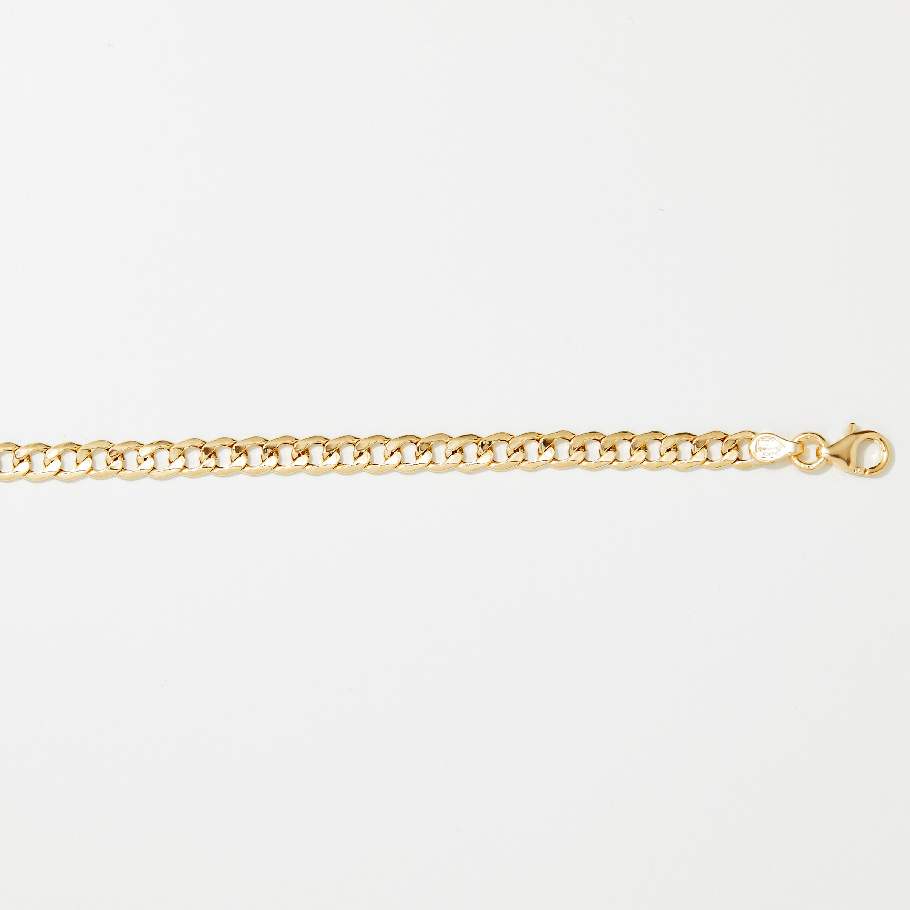 TruGold 10K Yellow Gold Curb Link Bracelet