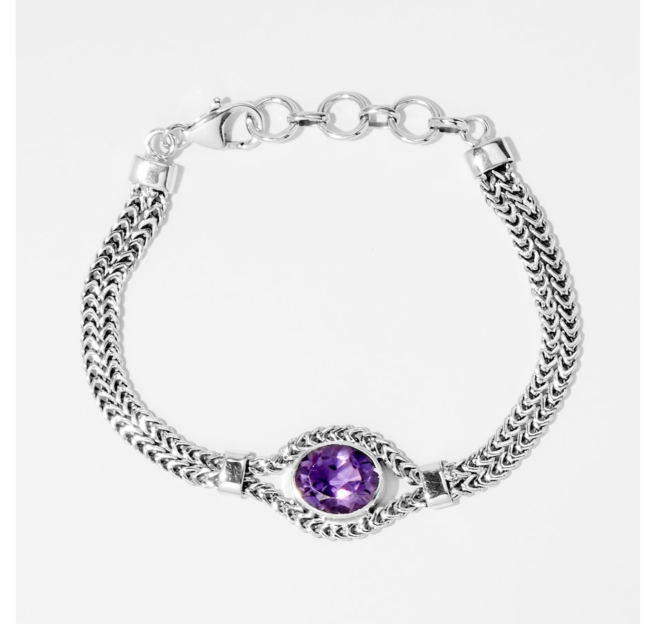 Image 242875_AMY.jpg, Product 242-875 / Price $229.99, Himalayan Gems Sterling Silver Gems Bracelet from Himalayan Gems on TSC.ca's Jewellery department