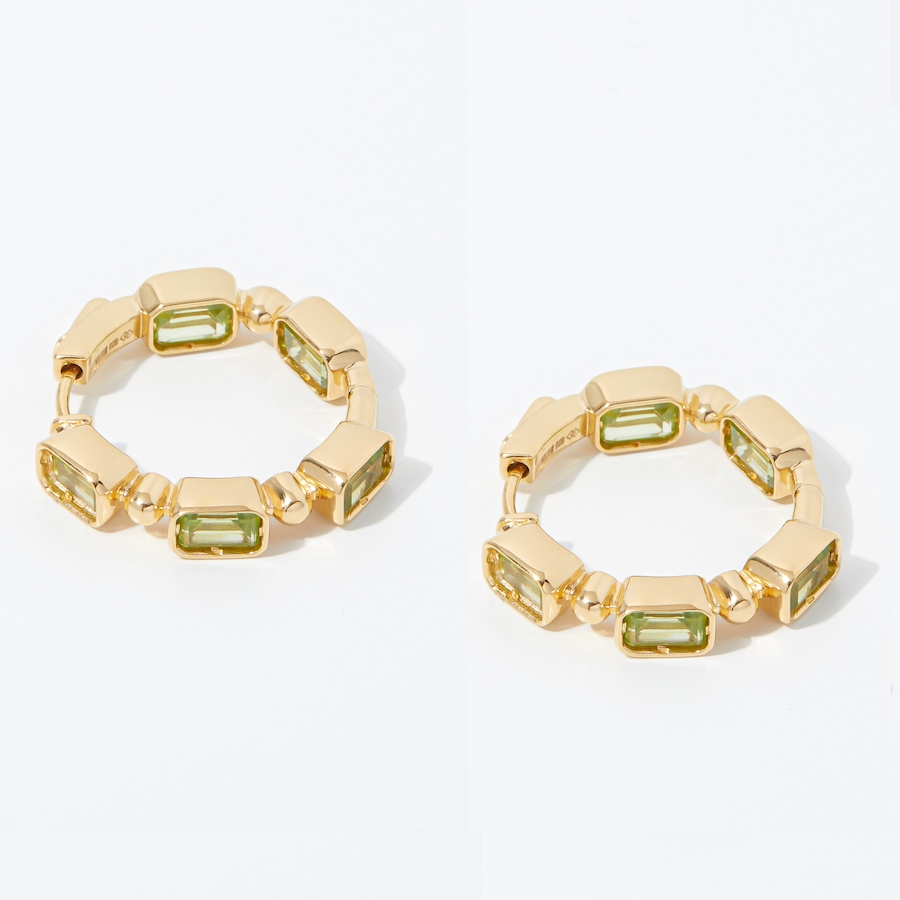 Image 242929_ALTMORE1.jpg, Product 242-929 / Price $69.33, Gem Reflections Sterling Silver Gemstone Hoop Earrings from Best of Gems on TSC.ca's Jewellery department