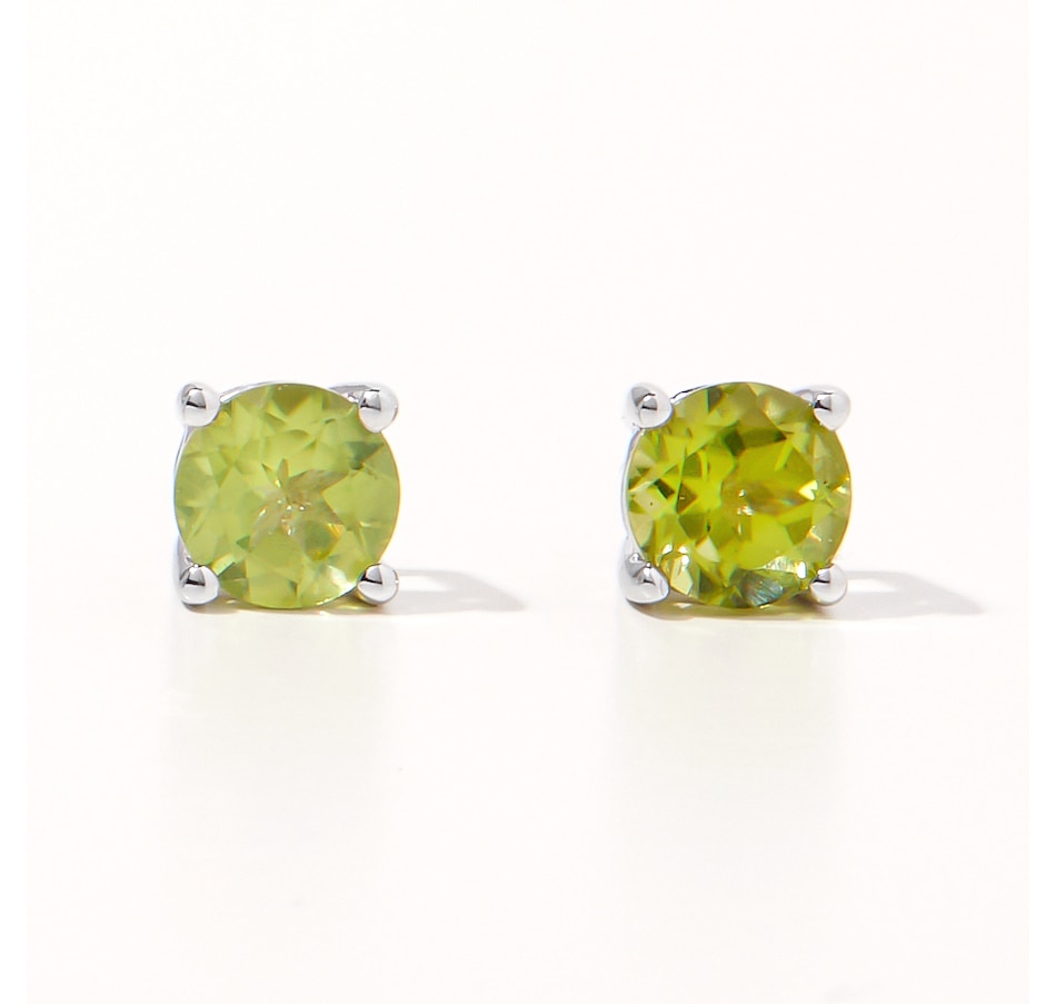 Image 242934_PER.jpg, Product 242-934 / Price $49.88, Gem Reflections Sterling Silver 6mm Round Gemstone Stud Earrings from Best of Gems on TSC.ca's Jewellery department