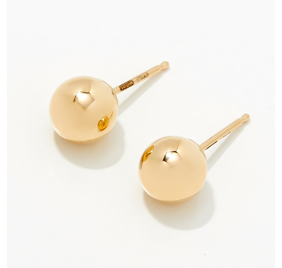 Image 242946_ALTMORE1.jpg, Product 242-946 / Price $129.99 - $169.99, Stefano Oro 14K Yellow Gold Sfera Bead Stud Earrings from Stefano Oro on TSC.ca's Jewellery department