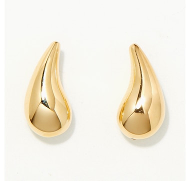 Stefano Oro 14K Yellow Gold Art Bean Earrings