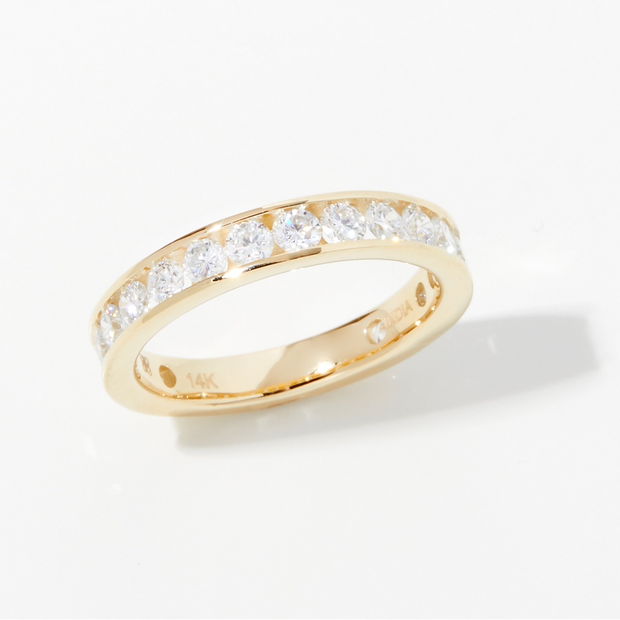 Image 242974_YG125.jpg, Product 242-974 / Price $899.88 - $1,899.88, EVERA Diamonds 14K Gold Semi-Eternity Diamond Band from Evera Diamonds on TSC.ca's Jewellery department