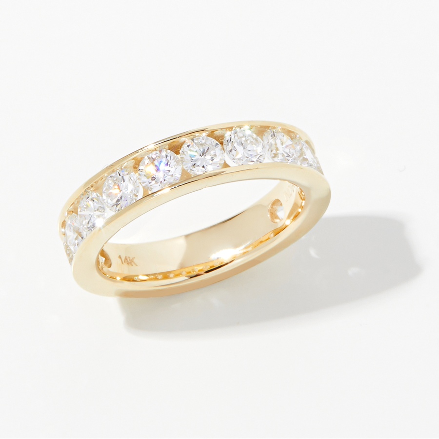 Image 242974_YG225.jpg, Product 242-974 / Price $899.88 - $1,899.88, EVERA Diamonds 14K Gold Semi-Eternity Diamond Band from Evera Diamonds on TSC.ca's Jewellery department