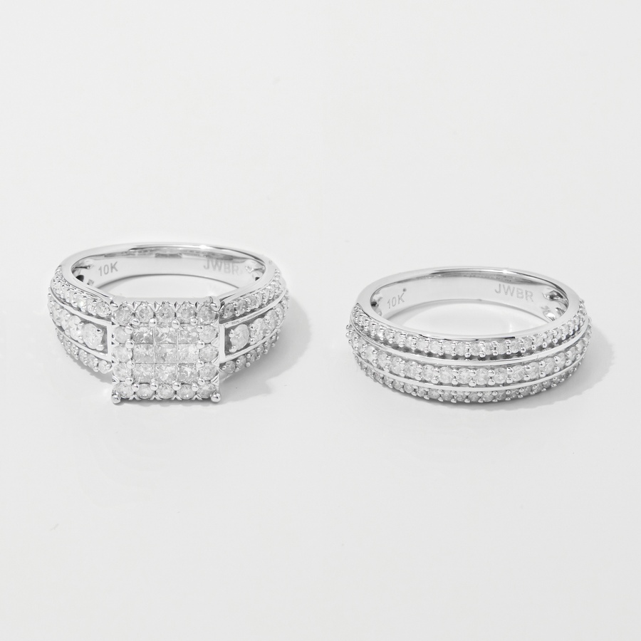 Image 243043.jpg, Product 243-043 / Price $1,299.33, 10K White Gold 2.00 av. ctw Diamond Bridal Ring Set from Diamond Show on TSC.ca's Jewellery department