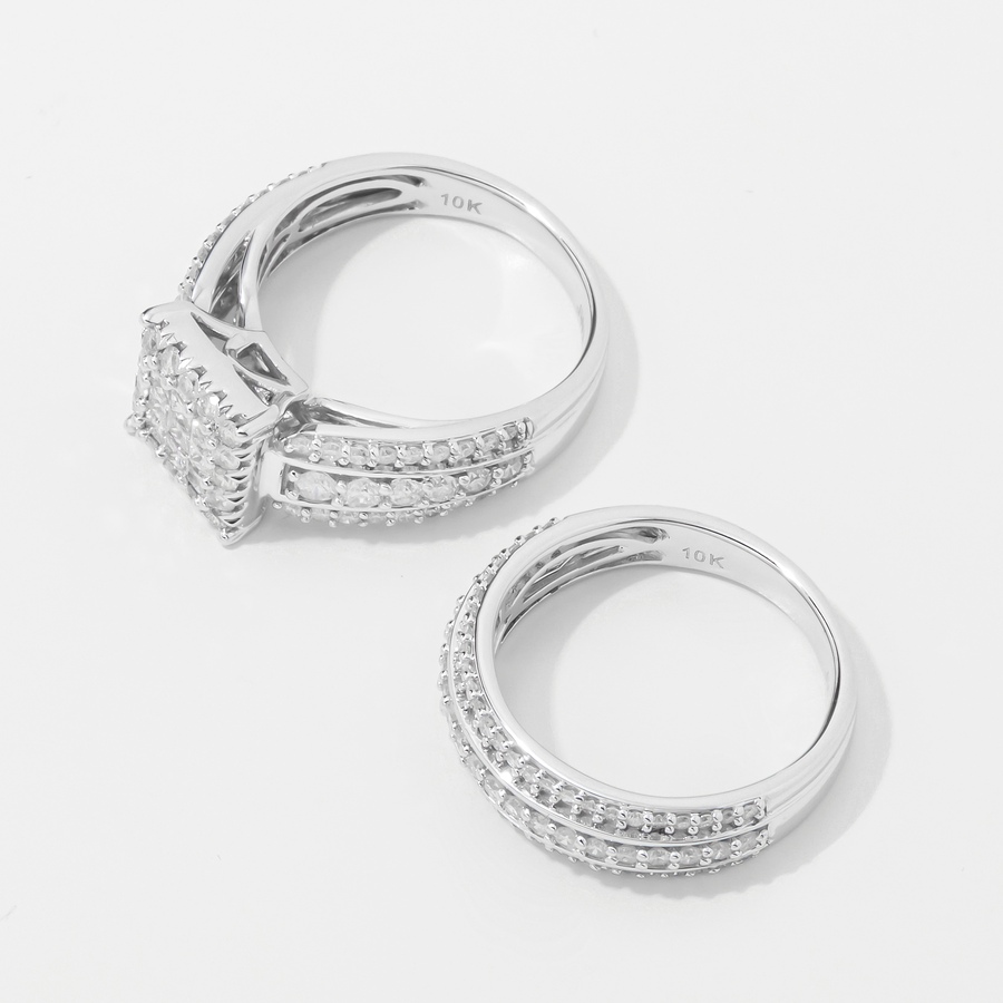 Image 243043_ALTMORE1.jpg, Product 243-043 / Price $1,299.33, 10K White Gold 2.00 av. ctw Diamond Bridal Ring Set from Diamond Show on TSC.ca's Jewellery department