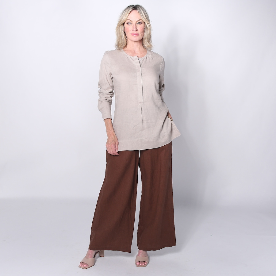 Image 243083_SAN.jpg, Product 243-083 / Price $150.00, Brian Bailey Linen Tunic Shirt from Brian Bailey on TSC.ca's Fashion department