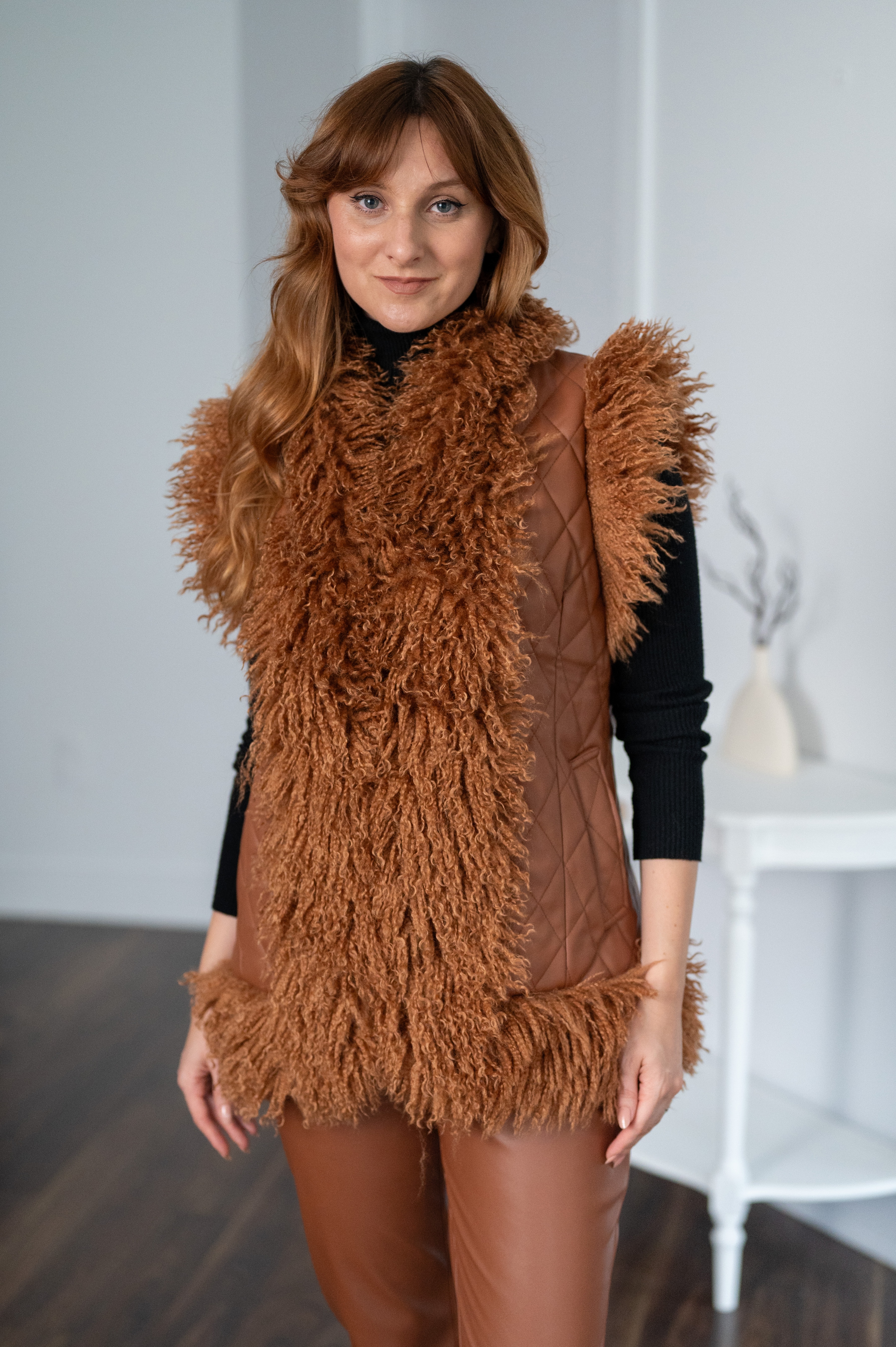 セール】Sheer switching compact vest（ベスト）｜FIKA