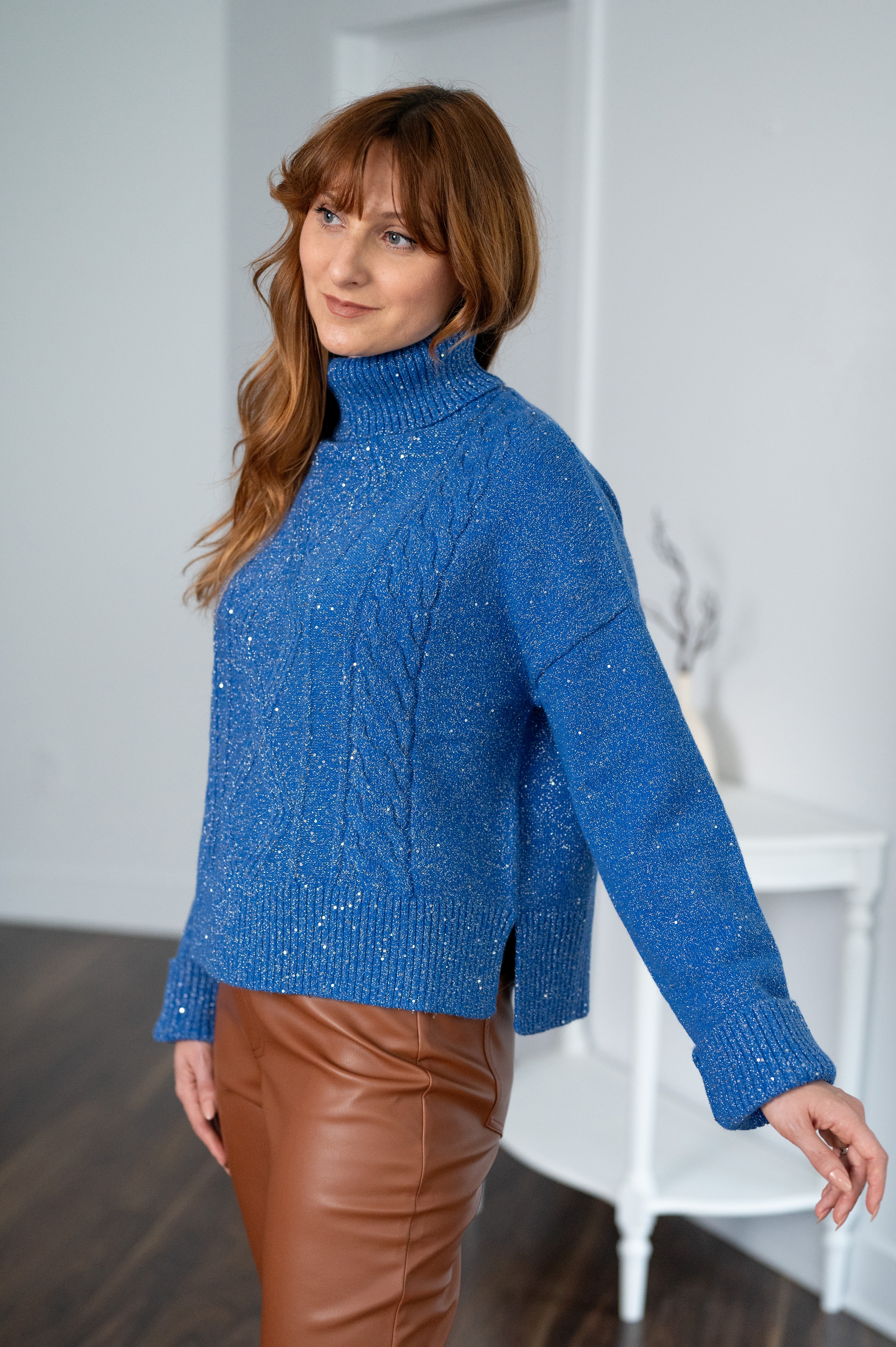 Badgley Mischka Cable Knit Sweater - TSC.ca