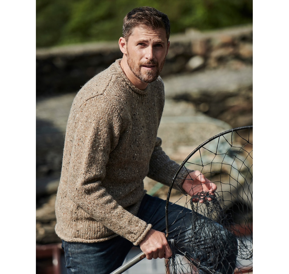 Mens Donegal Wool Sweater