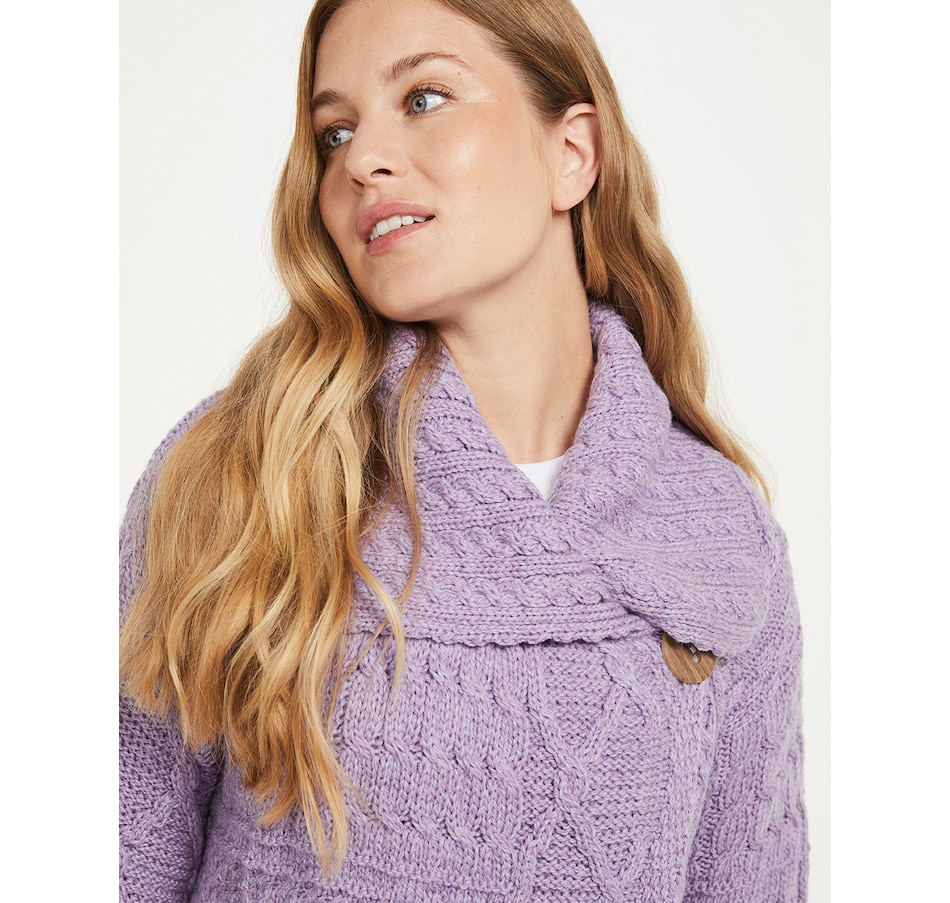 Image 243153_ALTMORE3.jpg, Product 243-153 / Price $67.33, Aran Woollen Mills One Button Collar Cardigan from Aran Woollen Mills on TSC.ca's Fashion department